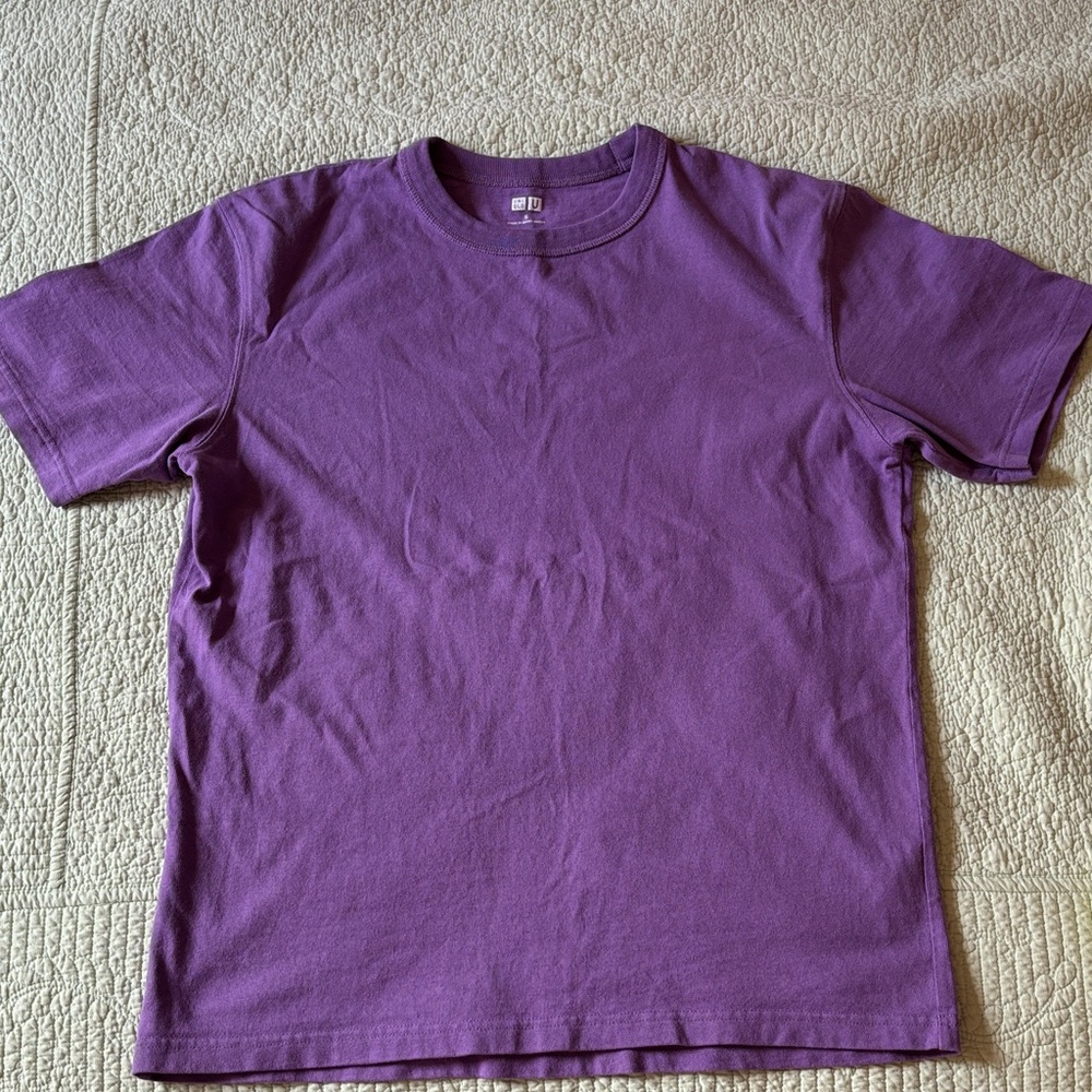 Uniqlo U purple men’s cotton tee, S